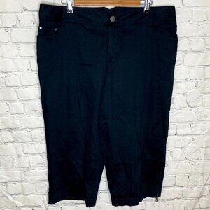 Lane Bryant black capris
